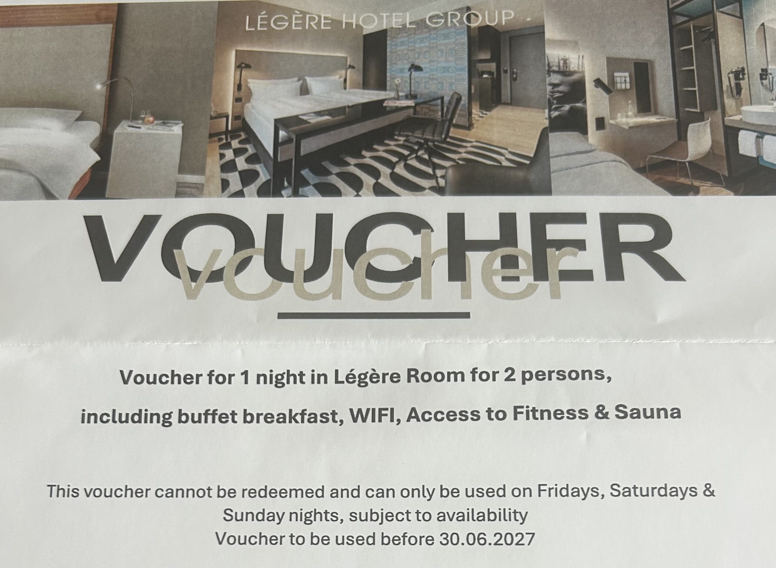 11. Gutschein LÉGÉRE Hotel Luxemburg, 1 Übernachtung für 2 Personen inkl. Frühstück, Minibar & Well-Fit-Bereich (Anreise Fr. o. Sa.) - 1