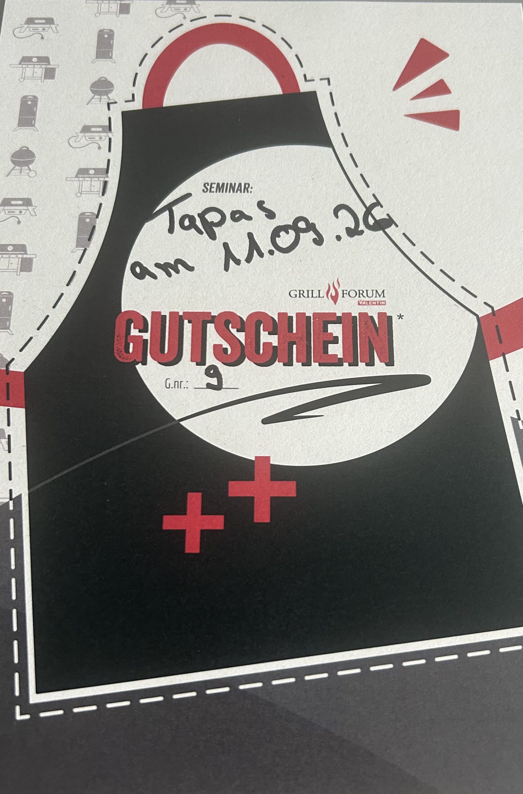 15. Grillseminargutschein Spanische Tapas für je eine Person (Grillforum Valentin) am 11.09.2026