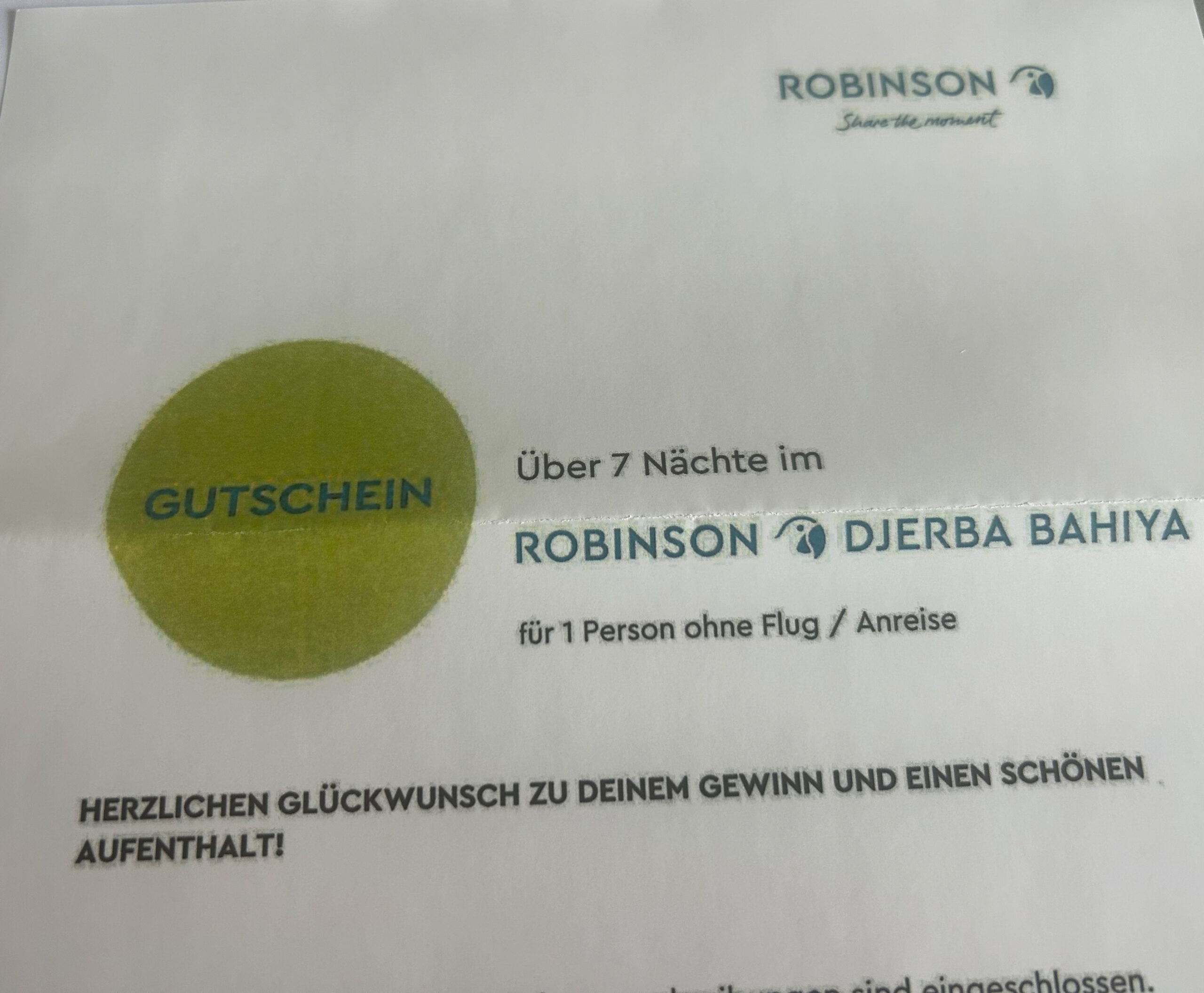 2. Robinson Djerba Bahija, 1 Person, 1 Woche (ohne Flug)