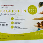 34. Reisegutschein – 500 Euro – Tui Reisecenter Hallstein Alzey - 1