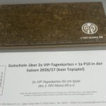 5. "Heiner Dammel Gutschein" MAINZ 05 – über 2 x VIP-Tageskarte für ein Heimspiel 25/26 mit Parkausweis (kein Topspiel)